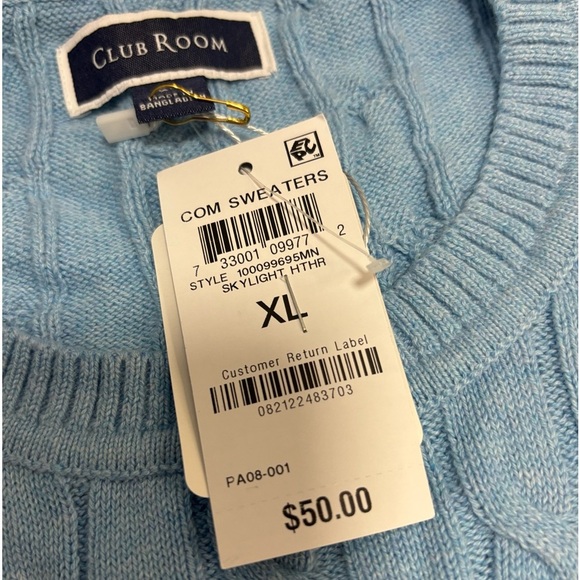Club Room Light Blue Sweater - Picture 8 of 9